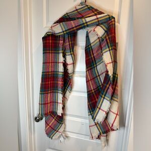 Old Navy Multicolor Plaid Scarf